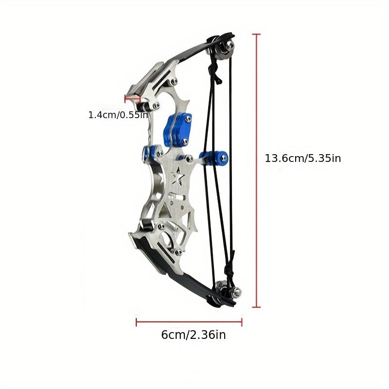 Mini Composite Bow Archery Set Stainless Steel Mini Bow Decompression Toy