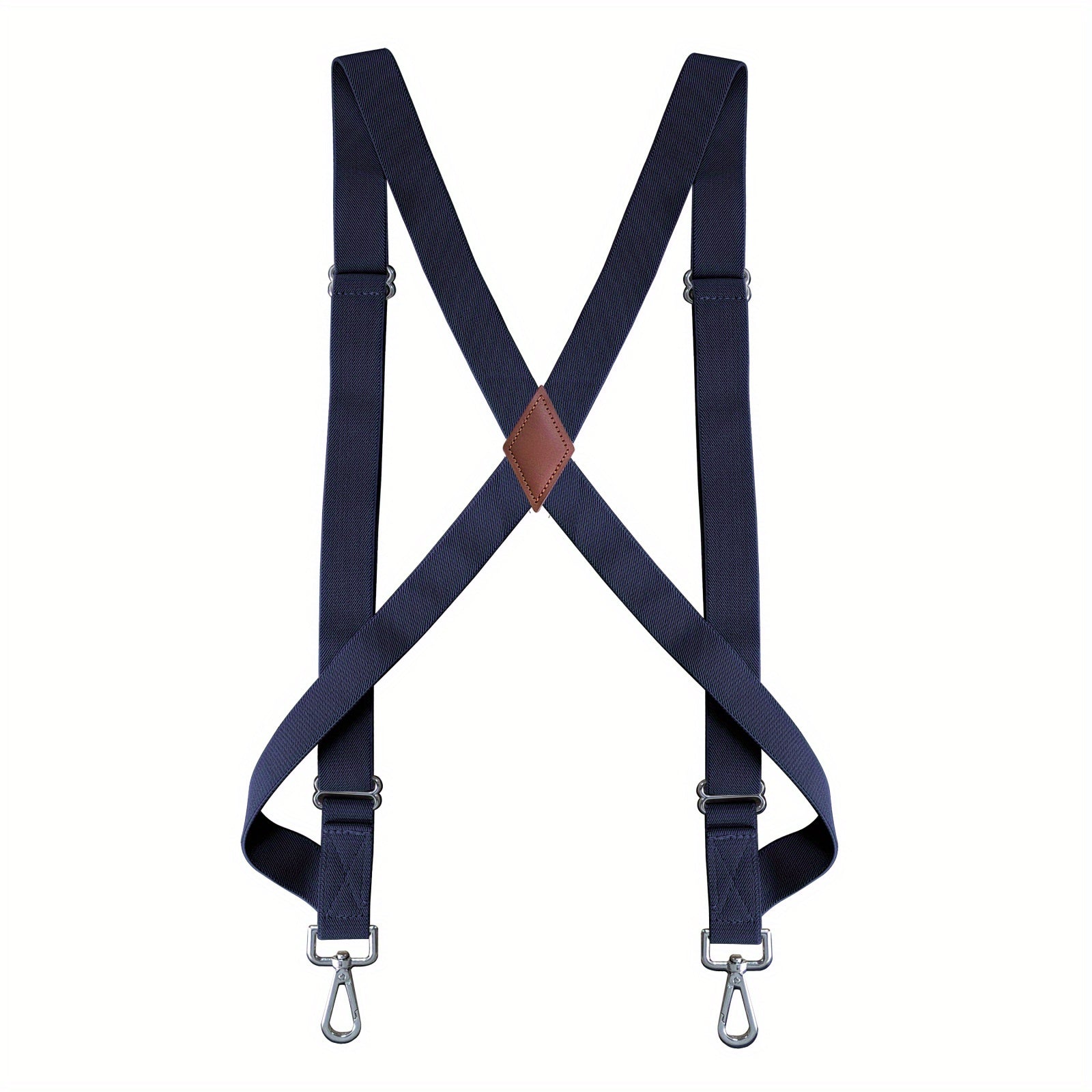 Men's Heavy Duty Trucker Suspenders 2" Wide X-back 2 Snap Hooks