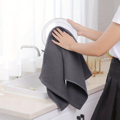 6pcs Waffle Washcloth Dish Towels Absorbent Quick Drying Small Square Towel