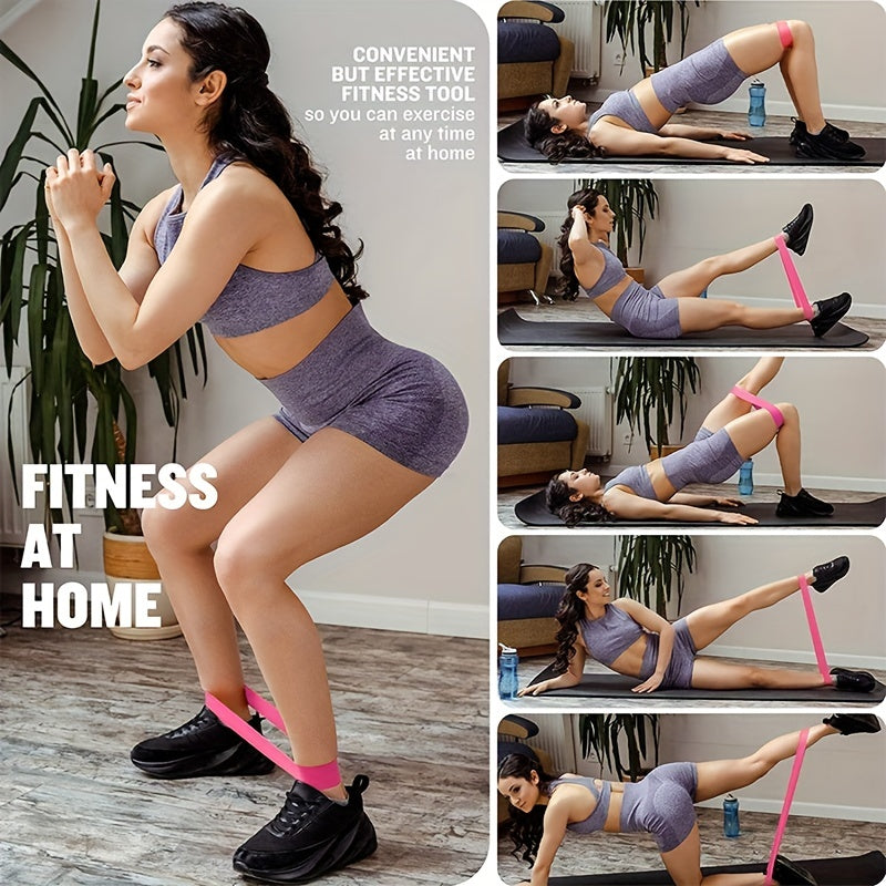 5pcs Resistance Loop Bands Set - Fitness Elastic Bands for Working Out Yoga