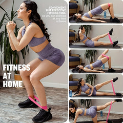 5pcs Resistance Loop Bands Set - Fitness Elastic Bands for Working Out Yoga