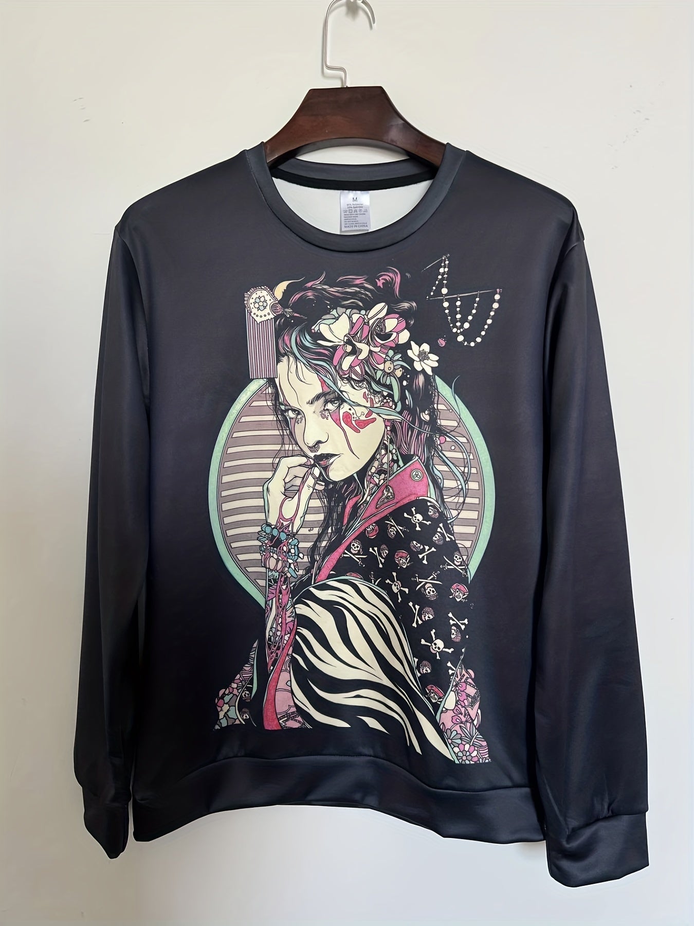 Men's Beauty Print Hoodie Novelty Casual Sweatshirt for Outdoor
