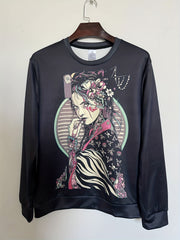 Men's Beauty Print Hoodie Novelty Casual Sweatshirt for Outdoor