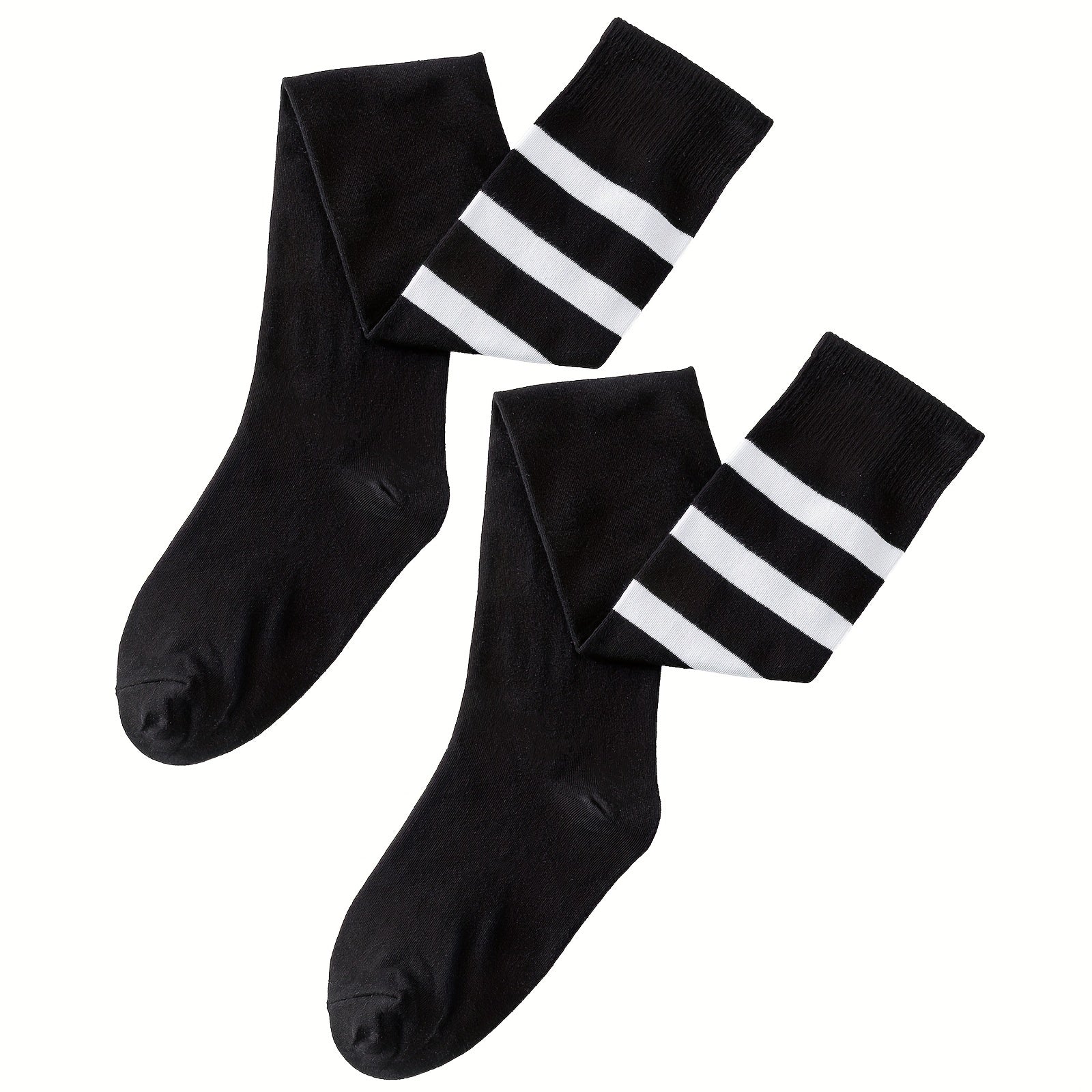 Striped Over The Knee Socks