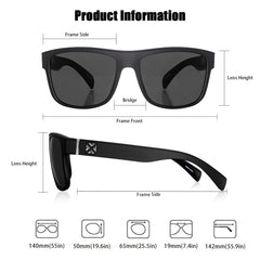 MAXJULI Polarized Sunglasses TR90 Frame Driving Fishing Cycling