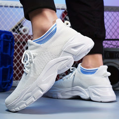 Men's Lightweight Knitted Breathable Casual Shoes for Travel Hiking