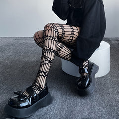 Pack Suspender Fishnet Tights High Waist Mesh Pantyhose Women's Stockings