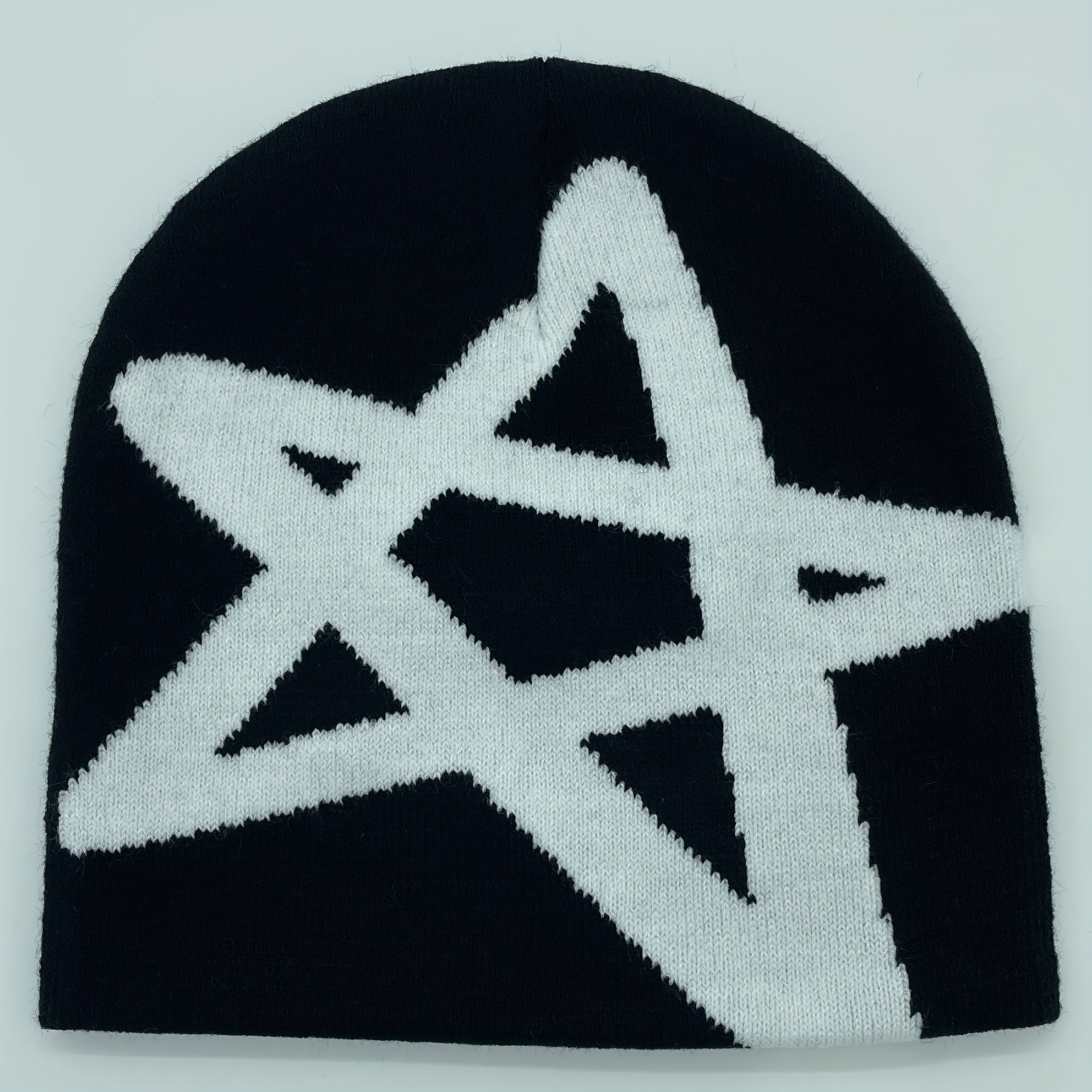 Y2K Knitted Hat Pentagram Winter Outdoor Sports Hat
