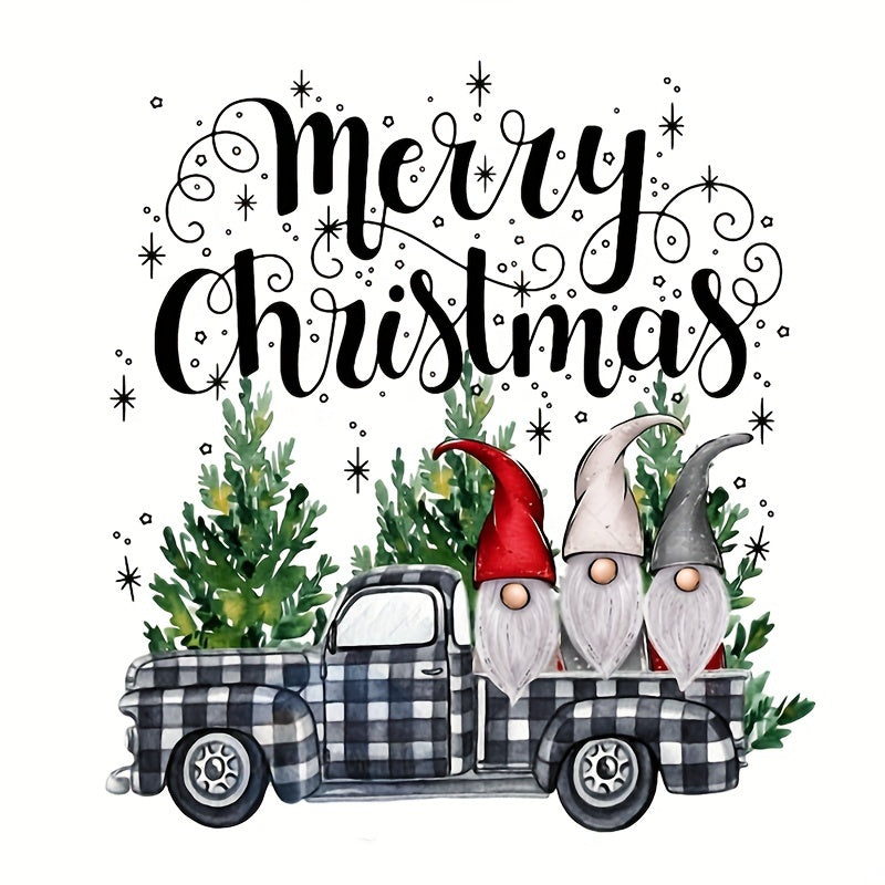 Festive Christmas Tree Iron-On Transfer For DIY Clothing