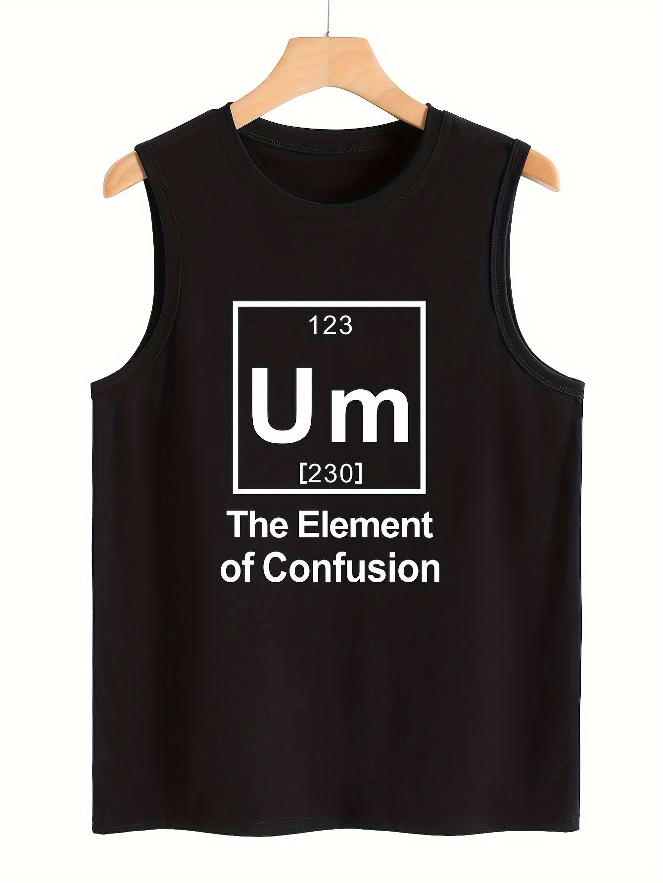 Letter Pattern Stretchy Sports Vest Round Neck Sleeveless Casual Top