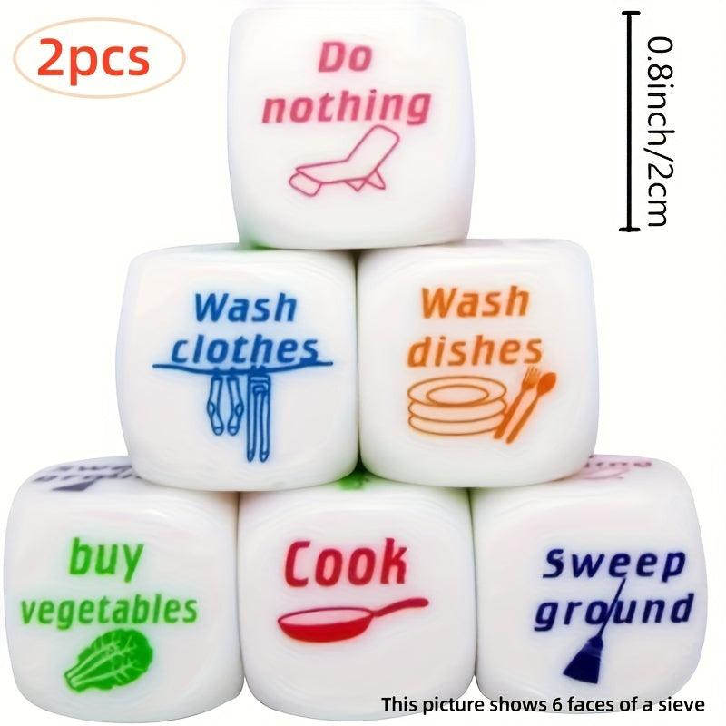 2PCS Novel Dice Games Creative Birthday Party Supplies