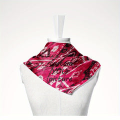 Custom Photo Logo Square Scarf - Personalized Women's Men's Scarf