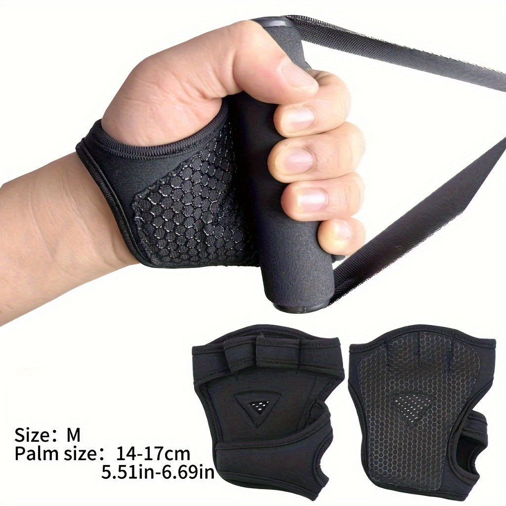 Non Slip Gym Gloves with Wrist Support for Fitness Weightlifting