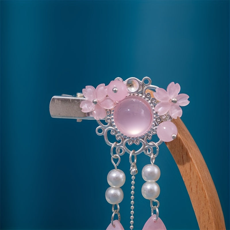Ancient Style Hairpin Hanfu Girl Heart Pair Clip Fairy Chinese Style