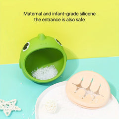 Dinosaur Silicone Bowl Anti-fall and Anti-scalding Tableware