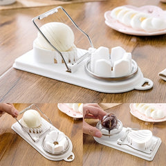 Small 2 in 1 Egg Cutter Stainless Steel Kitchen Accessory