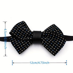 Classic Dotted Bow Tie Solid Bowknot for Women Men