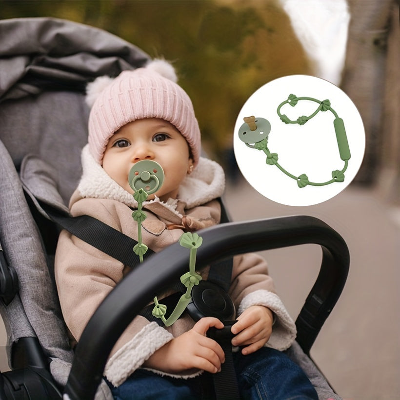 Silicone Pacifier Chain with Anti Lost Strap for Baby Safety