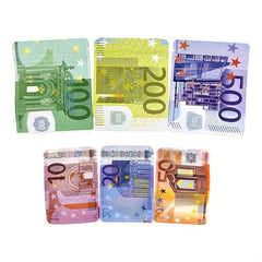 100pcs $ Sign Pattern Mylar Bags Smell Proof & Lightweight Money Bags