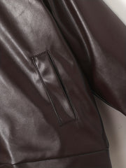 Boy's Stylish Stand Collar Zip Up Jacket Windproof Long Sleeve Coat