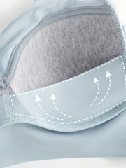 3pcs Wireless Mesh Stitching Bra Seamless Intimates Lingerie
