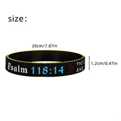 Bible Silicone Bracelet for Women's Faith Pray for Auspiciousness