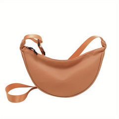 Versatile Nylon Shoulder Bag Zipper Hobo Lightweight Crossbody Bag