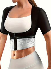 Women's Slimming Short Sleeve Sauna Shirt