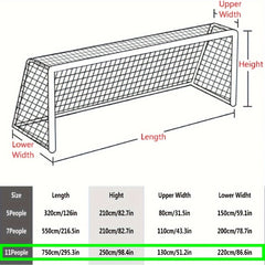 2pcs Foldable Polyethylene Soccer Goal Nets With Carry