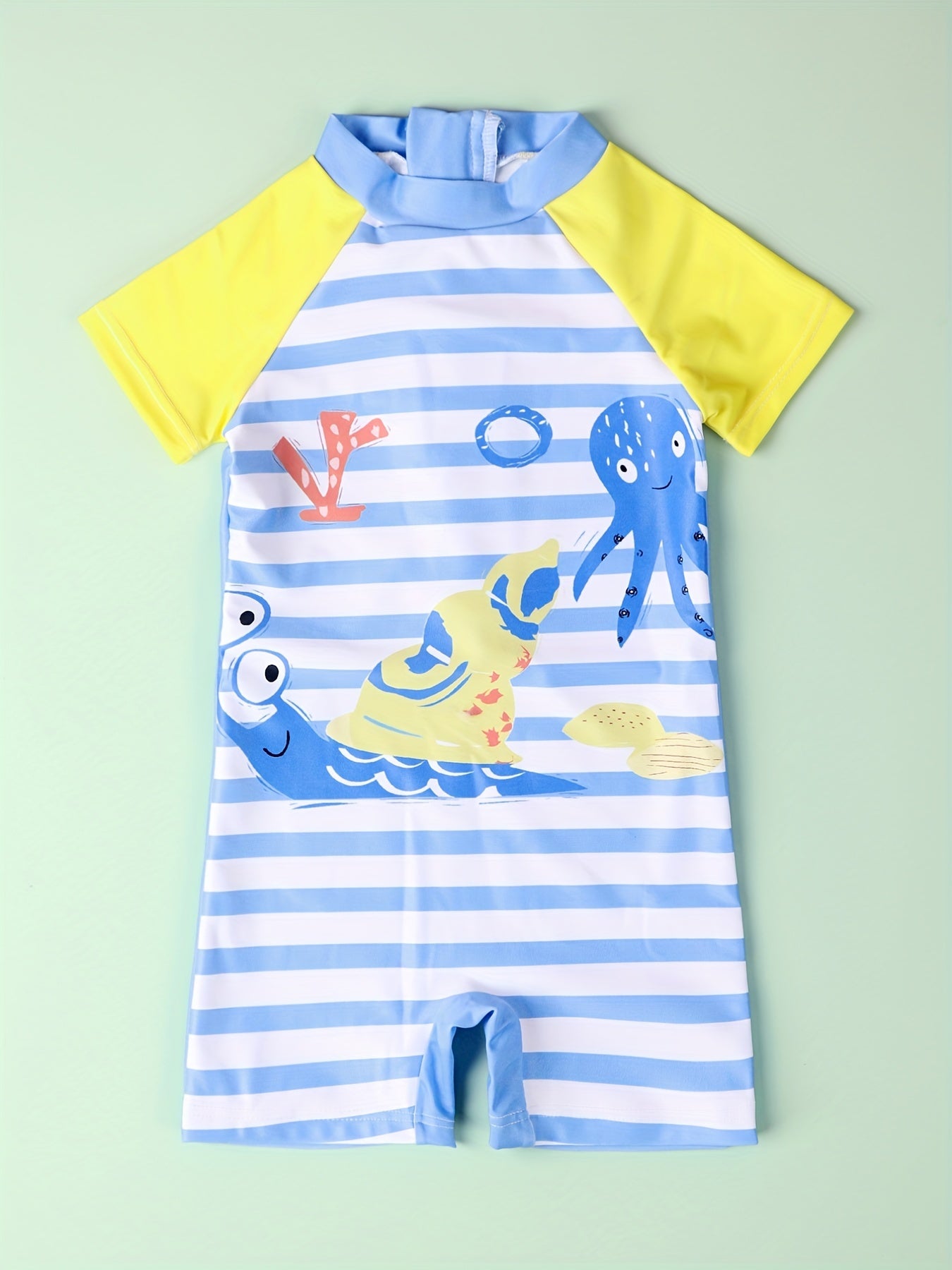 Kids' Octopus One Piece Swimsuit - Sun Protection