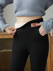 Cozy Plush Lined Thermal Pants for Winter Women's Lingerie