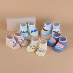 Adorable Animal Print Newborn Socks 0-24 Months Baby Boys