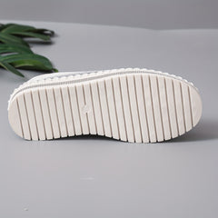 Women's Plaid Pattern Skate Shoes Slip On Platform Sneakers