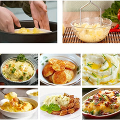 Stainless Steel Potato Masher with Non Slip Handle