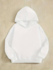 Girl's Fleece Slogan Hoodie Sweatshirt Pullover