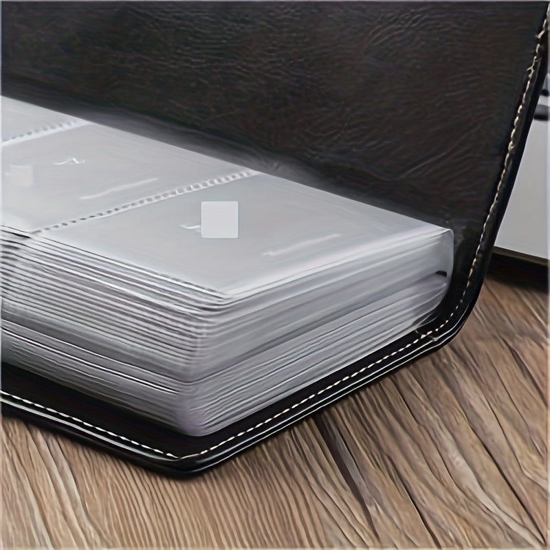 Leather Business Card Holder Book 240 Card Capacity