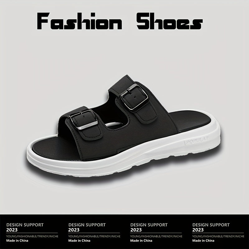 Men's Non Slip Platform Slides Comfortable Cloud Slides