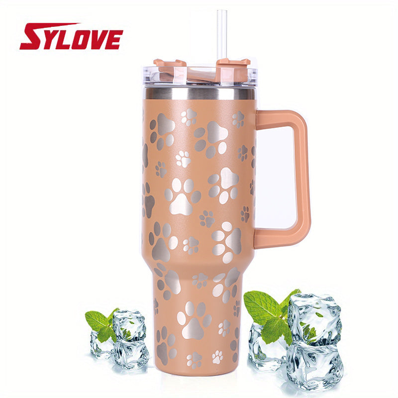 SYLOVE Laser Cat Claw 40oz Insulated Stainless Steel Tumbler