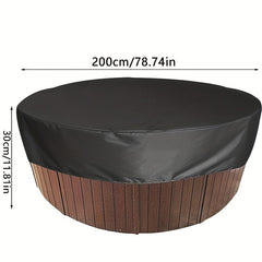 Round Hot Tub Spa Cover Waterproof UV Protection Windproof