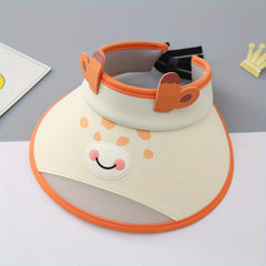 Boys Cartoon Animal Top Visor Hat UV Protective Breathable Cap