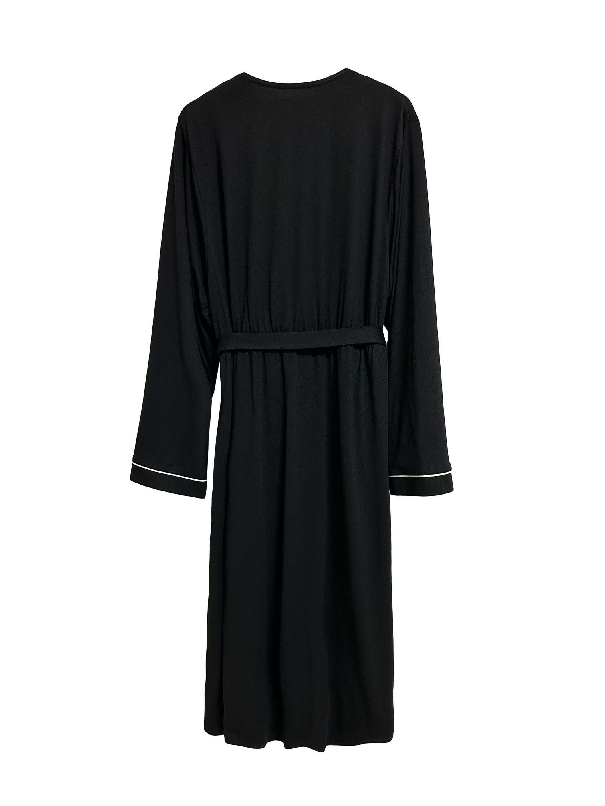 Women's Plus Size Lounge Robe with Pockets