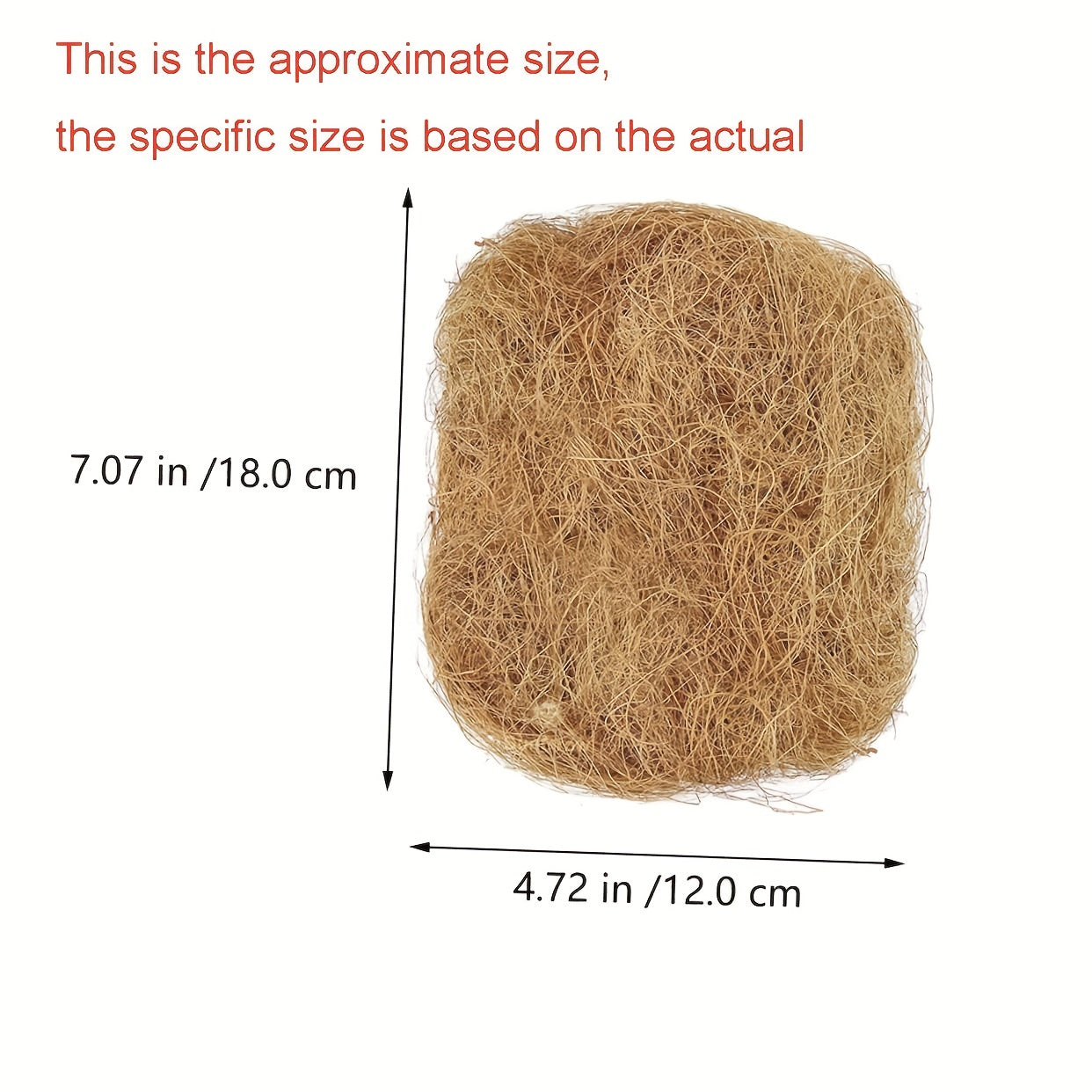 500g Natural Coconut Fiber for Bird Nest Palm Silk Lining Small Bag Nest Carpet