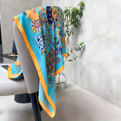 Silk Scarf 88 9 CmSquare Scarf Satin Silky Headband Retro Scarf