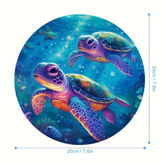 Cute Cartoon Turtle Mouse Pad - Non Slip Rubber - Waterproof
