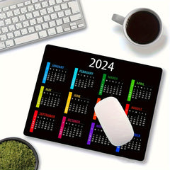 Calendar Mouse Pad Non-Slip Rubber Mat for Office Laptops