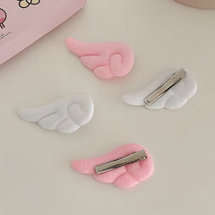 Sweet Angel Wing Plush Hair Clip Hairpin Accessories