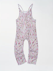 Boho Graphic Print Jumpsuit with Pockets
