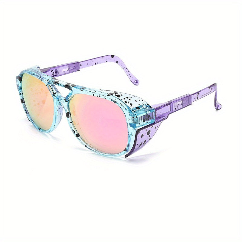 Steampunk Men's Polarized Sunglasses Retractable Legs UV400