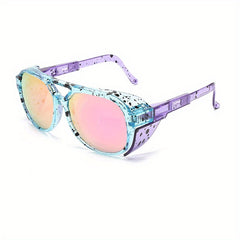 Steampunk Men's Polarized Sunglasses Retractable Legs UV400