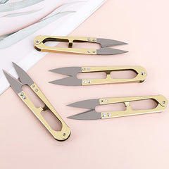 Household U-shaped Spring Yarn Scissors